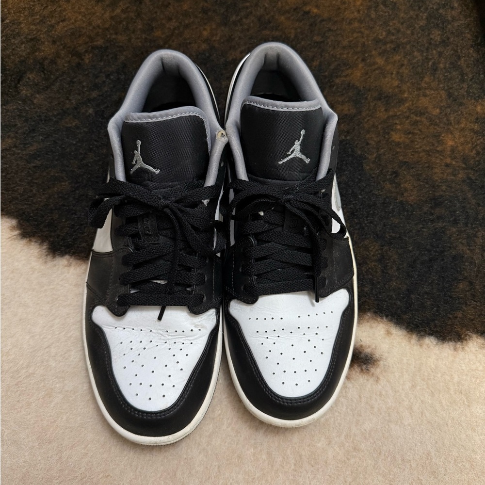 Air Jordan 1 low black white grey men’s